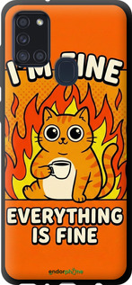 TPU чехол 'Funny Cat' для Samsung Galaxy A21s A217F изображение 5