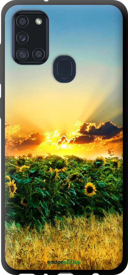 

TPU чорний чохол "Україна" для Samsung Galaxy A21s A217F