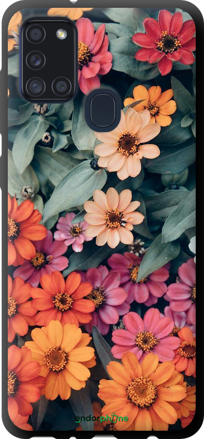 TPU чехол Beauty flowers для Samsung Galaxy A21s A217F - 4050b-1943 изображение 