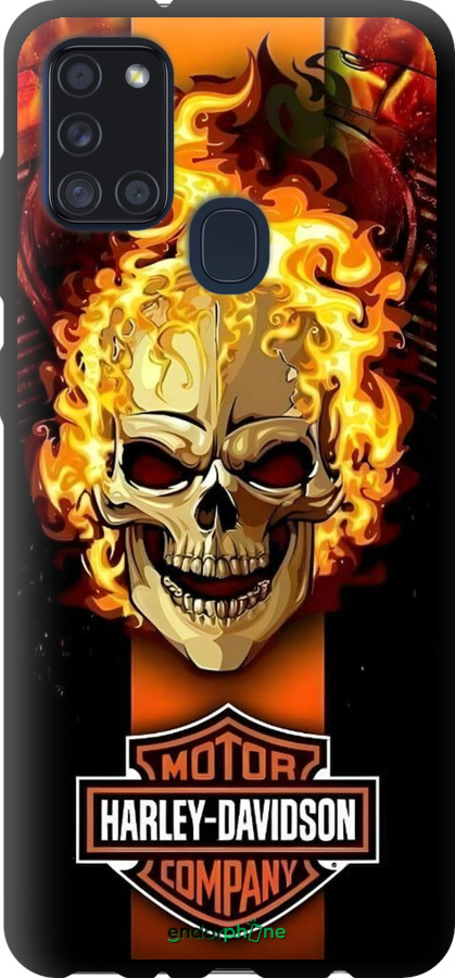 TPU чехол Харлей девидсон для Samsung Galaxy A21s A217F - 6370b-1943 изображение 
