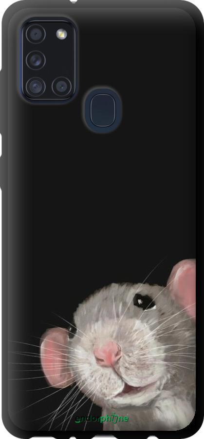 TPU чехол The Peeking Rat для Samsung Galaxy A21s A217F - 6442b-1943 изображение 