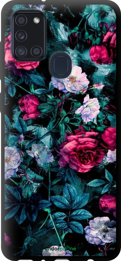 TPU чехол Сад и розы для Samsung Galaxy A21s A217F - 6483b-1943 изображение 