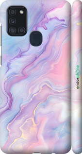 3D пластиковий матовий чехол Нежный мрамор для Samsung Galaxy A21s A217F - 6310m-1943 изображение 