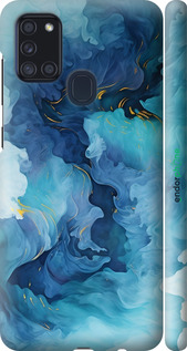 3D пластиковый матовый чехол Акварель для Samsung Galaxy A21s A217F - 6320m-1943 изображение 