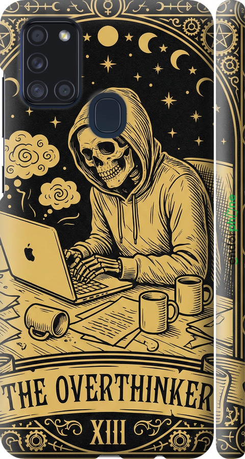 3D пластиковий матовий чехол The Overthinker для Samsung Galaxy A21s A217F - 6774m-1943 изображение 