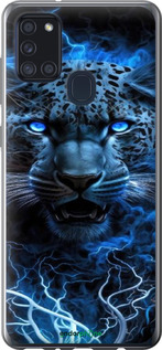 2D пластиковый чехол Ледяной леопард для Samsung Galaxy A21s A217F - 6460t-1943 изображение 