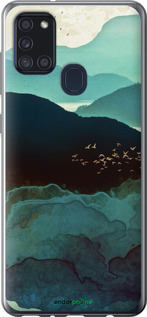 2D пластиковый чехол С изображением гор Индиго для Samsung Galaxy A21s A217F - 6484t-1943 изображение 