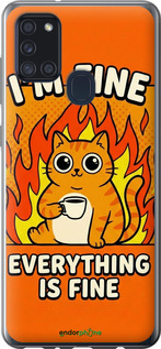 2D пластиковый чехол 'Funny Cat' для Samsung Galaxy A21s A217F изображение 19