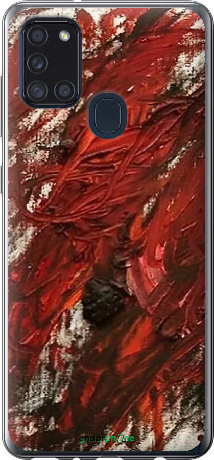 2D пластиковый чехол Абстрактная композиция в красных тонах для Samsung Galaxy A21s A217F - 6541t-1943 изображение 