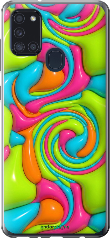 Силиконовый чехол Y2K Jelly Dream для Samsung Galaxy A21s A217F - 6780u-1943 изображение 