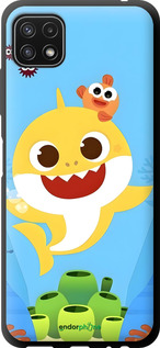 TPU чехол Бейби Шарк для Samsung Galaxy A22 5G A226B - 6303b-2581 изображение 