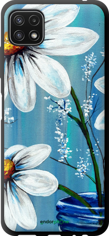 TPU чехол Красиві арт-ромашки для Samsung Galaxy A22 5G A226B - 4031b-2581 изображение 