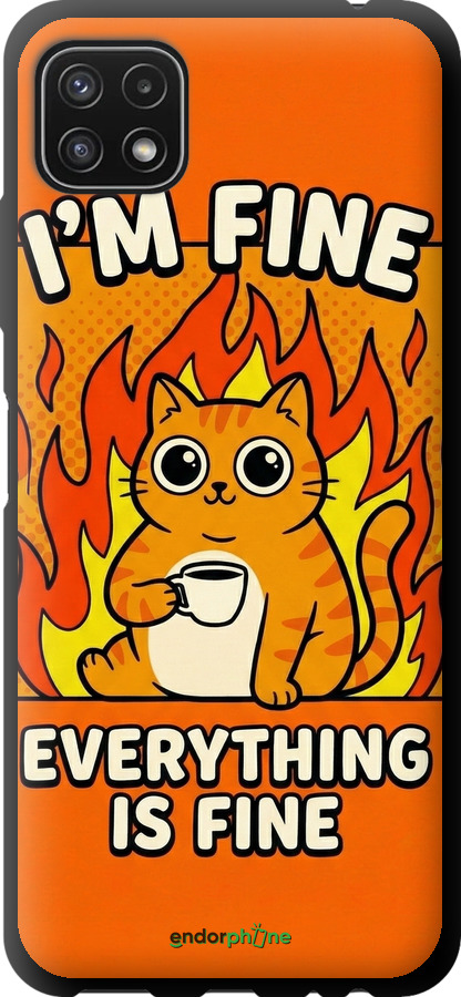 TPU чехол Funny Cat для Samsung Galaxy A22 5G A226B - 6786b-2581 изображение 