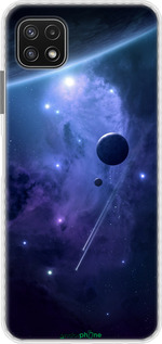Чехол Bumper чехол Планеты в синем космосе для Samsung Galaxy A22 5G A226B - 171pc-2581 изображение 