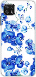 Чехол Bumper чехол Голубые орхидеи для Samsung Galaxy A22 5G A226B - 4406pc-2581 изображение 