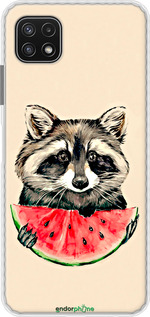 Чохол Bumper чехол Єнотик з кавуном для Samsung Galaxy A22 5G A226B - 4605pc-2581 изображение 