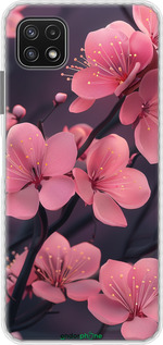Чехол Bumper чехол Пурпурная сакура для Samsung Galaxy A22 5G A226B - 6075pc-2581 изображение 
