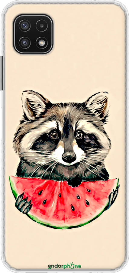 Чохол Bumper чехол Єнотик з кавуном для Samsung Galaxy A22 5G A226B - 4605pc-2581 изображение 