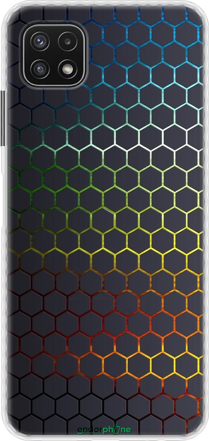 Чехол Bumper чехол Переливающиеся соты для Samsung Galaxy A22 5G A226B - 498pc-2581 изображение 
