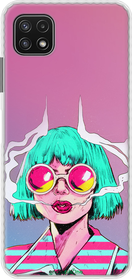 Чохол Bumper чехол Поп арт дівчина для Samsung Galaxy A22 5G A226B - 5378pc-2581 изображение 