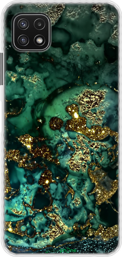 Чехол Bumper чехол Мрамор золото богатство для Samsung Galaxy A22 5G A226B - 5419pc-2581 изображение 
