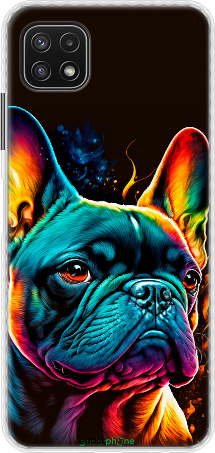 Чохол Bumper чехол Яскравий бульдог для Samsung Galaxy A22 5G A226B - 5547pc-2581 изображение 