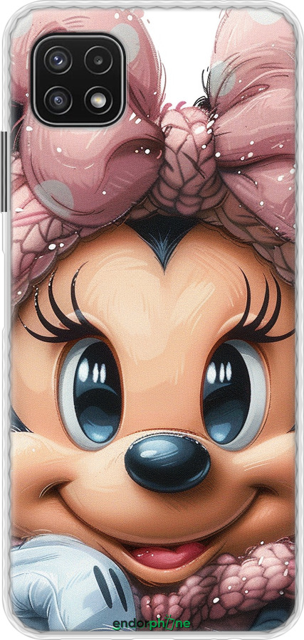Чехол Bumper чехол Минни Маус с бантиком для Samsung Galaxy A22 5G A226B - 6055pc-2581 изображение 