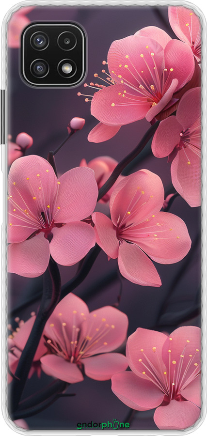 Чехол Bumper чехол Пурпурная сакура для Samsung Galaxy A22 5G A226B - 6075pc-2581 изображение 