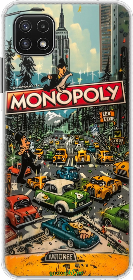 Чехол Bumper чехол Городской драйв Monopoly для Samsung Galaxy A22 5G A226B - 6088pc-2581 изображение 