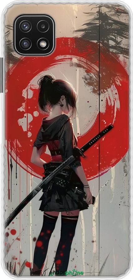 Чохол Bumper чехол Сутінки воїна: Танок з катаною для Samsung Galaxy A22 5G A226B - 6123pc-2581 изображение 