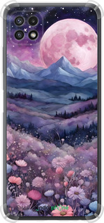Силикон с усиленными углами чехол Ночь луна арт для Samsung Galaxy A22 5G A226B - 6319sp-2581 изображение 