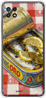 Силіконовий протиударний с посиленими кутами чехол Vintage Sardine Tin Phone для Samsung Galaxy A22 5G A226B - 6772sp-2581 изображение 