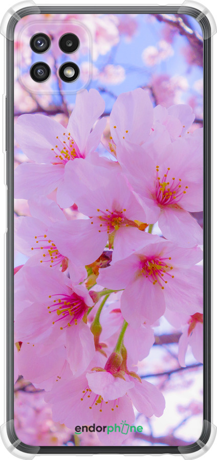 Силикон с усиленными углами чехол Сакура для Samsung Galaxy A22 5G A226B - 6029sp-2581 изображение 