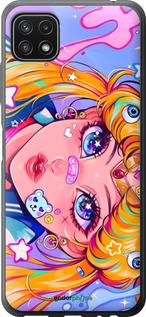 Силиконовый чехол Сейлор Мун 4 для Samsung Galaxy A22 5G A226B - 6353u-2581 изображение 