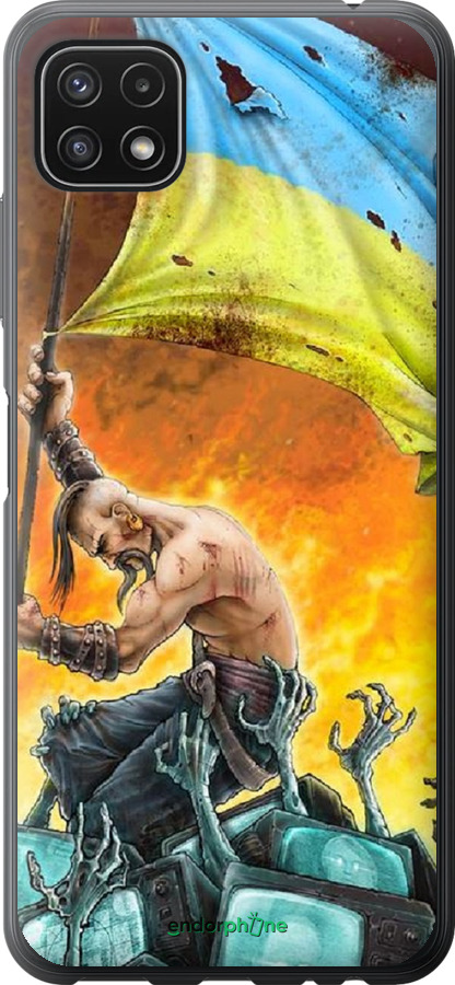 

Силіконовий чохол "Сильна Україна" для Samsung Galaxy A22 5G A226B, Синій