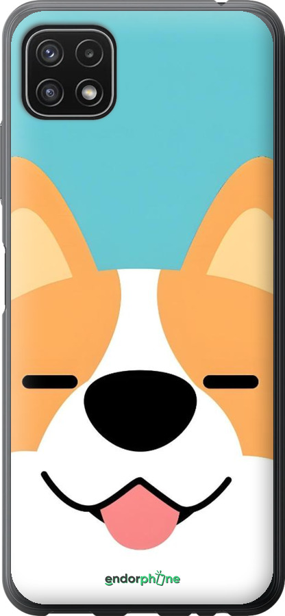 Силіконовий чехол Корги для Samsung Galaxy A22 5G A226B - 6280u-2581 изображение 