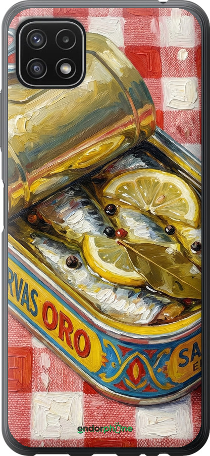 Силіконовий чехол Vintage Sardine Tin Phone для Samsung Galaxy A22 5G A226B - 6772u-2581 изображение 