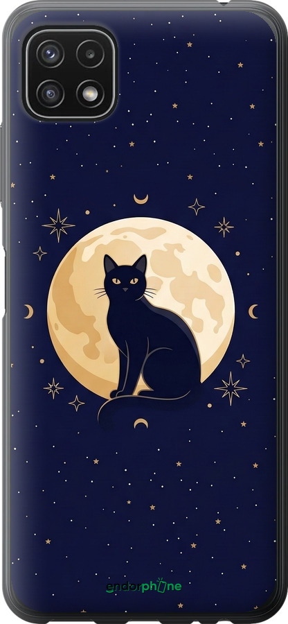 Силиконовый чехол Cute Cat Celestial/Witchy для Samsung Galaxy A22 5G A226B - 6787u-2581 изображение 