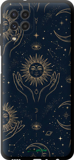 TPU чехол Celestial Harmony: Sun & Moon Gold Mystic Pattern для Samsung Galaxy M22 M225F - 6778b-2551 изображение 