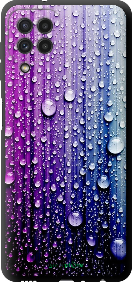 TPU чорний чохол "Краплини води" для Samsung Galaxy A22 A225F, Синій