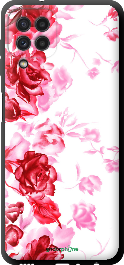 TPU чехол Нарисованные розы для Samsung Galaxy A22 A225F - 724b-2270 изображение 