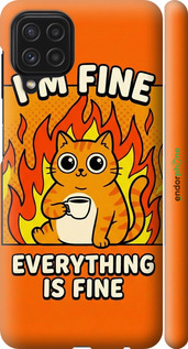 3D пластиковый матовый чехол Funny Cat для Samsung Galaxy M22 M225F - 6786m-2551 изображение 