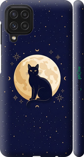 3D пластиковый матовый чехол Cute Cat Celestial/Witchy для Samsung Galaxy M22 M225F - 6787m-2551 изображение 