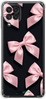 Силіконовий протиударний с посиленими кутами чехол Coquette Ribbons Dark Coquette для Samsung Galaxy M22 M225F - 6767sp-2551 изображение 