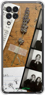 Силикон с усиленными углами чехол Aesthetic Scrapbook Collage для Samsung Galaxy M22 M225F - 6773sp-2551 изображение 