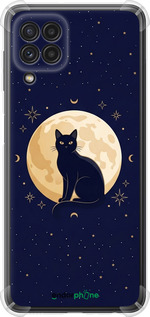 Силикон с усиленными углами чехол Cute Cat Celestial/Witchy для Samsung Galaxy A22 A225F - 6787sp-2270 изображение 