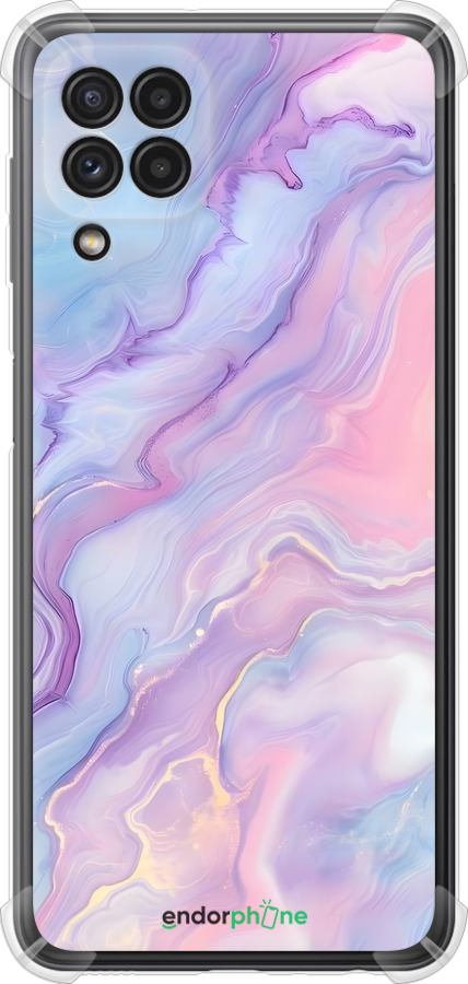 Силикон с усиленными углами чехол Нежный мрамор для Samsung Galaxy A22 A225F - 6310sp-2270 изображение 