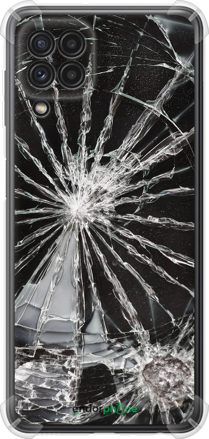 Силикон с усиленными углами чехол Glass для Samsung Galaxy M32 M325F - 6608sp-2558 изображение 