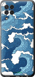 2D пластиковый чехол Абстрактный рисунок морских волн для Samsung Galaxy A22 A225F - 6538t-2270 изображение 