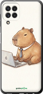Силиконовый чехол 'Funny Capybara CEO Working' для Samsung Galaxy A22 A225F изображение 1